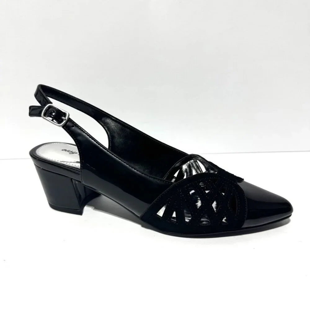 Easy Street Womens Bizzy Slingback Heels Size 7.5 M